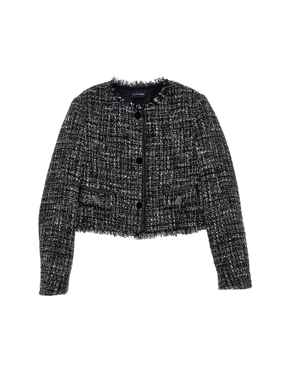 Monnalisa Giacchino bouclé girocollo