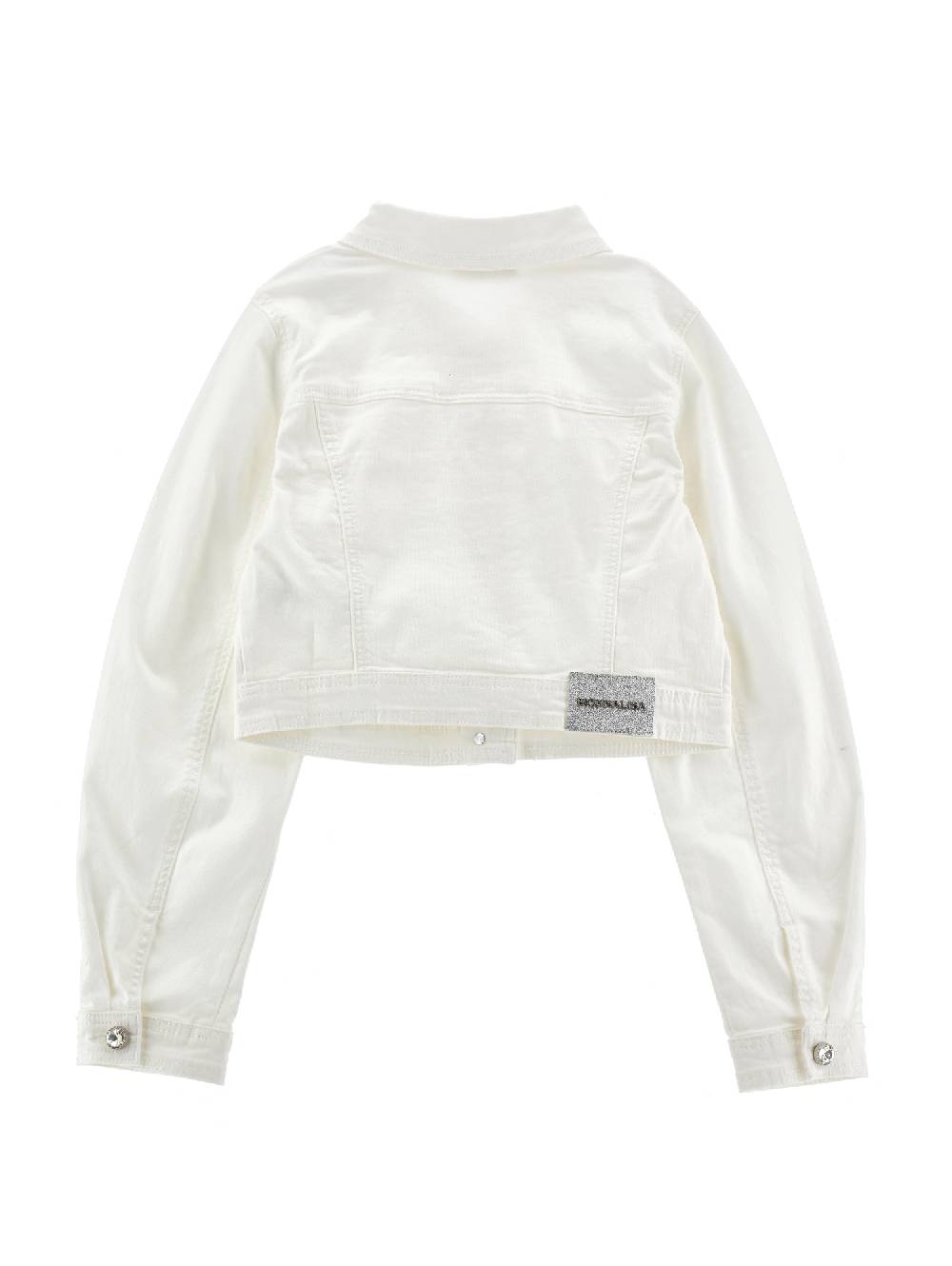 Monnalisa Giacchino Denim Con Bottoni Gioiello