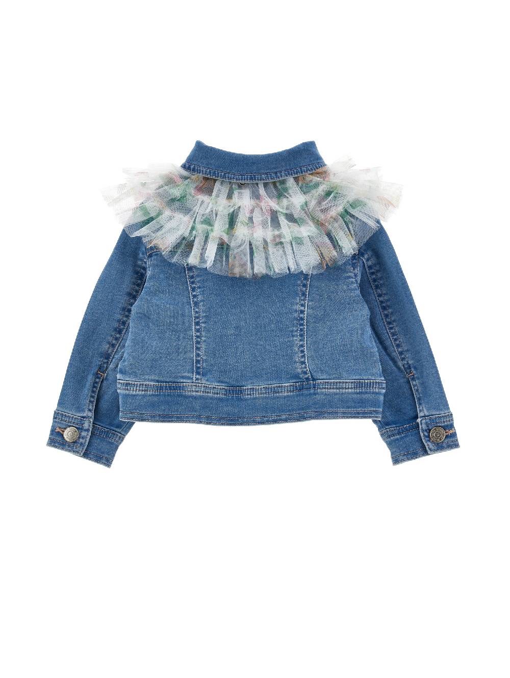Monnalisa Giacchino Denim Con Galette