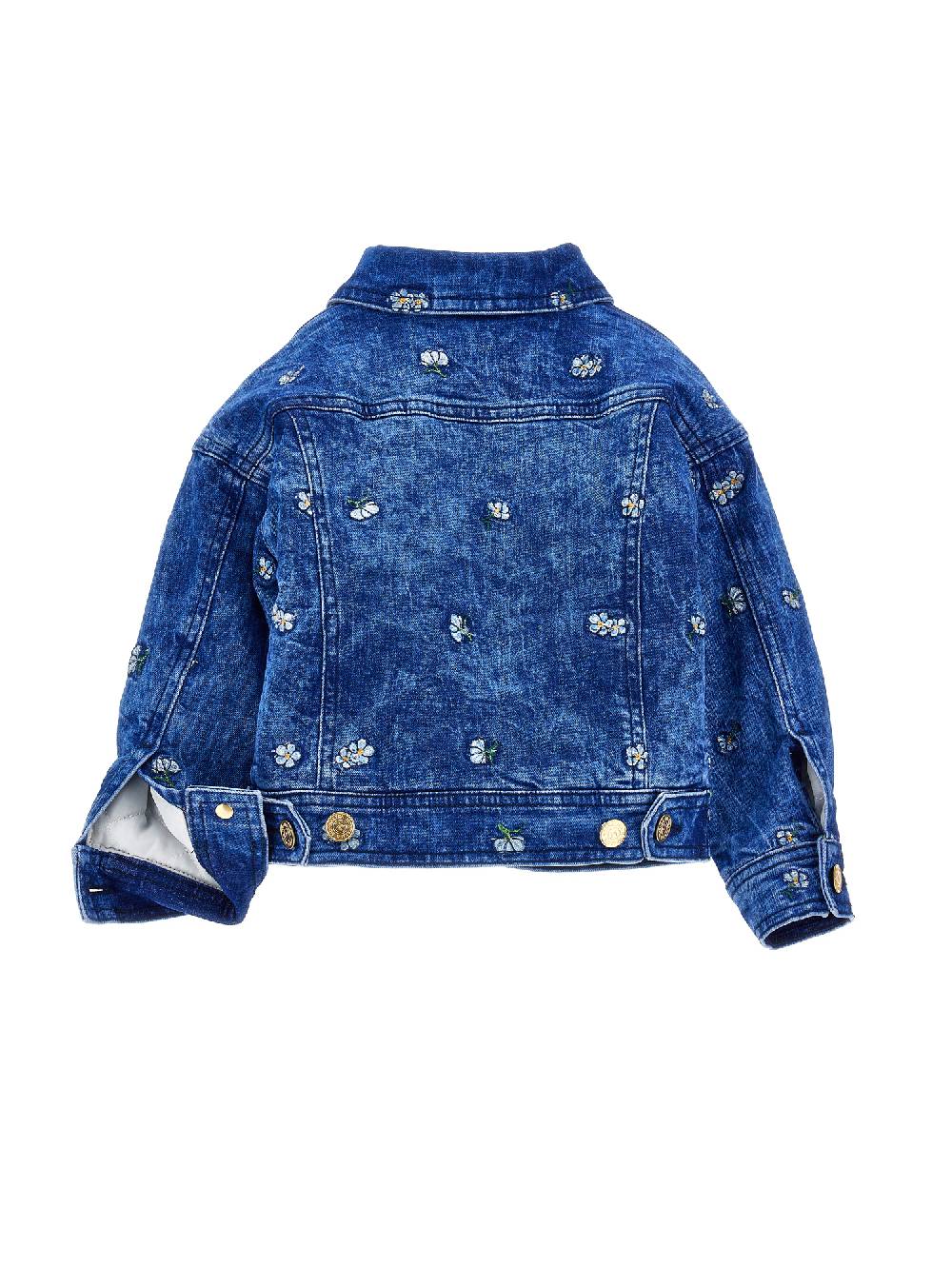 Monnalisa Giacchino Jeans Con Peluche