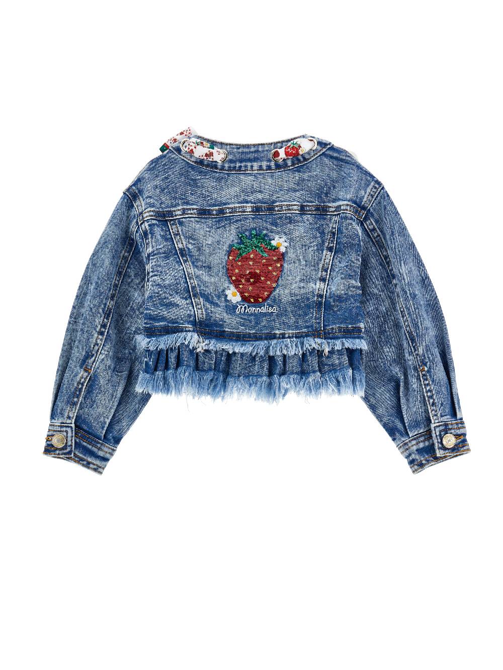 Monnalisa Giacchino Jeans Foulard