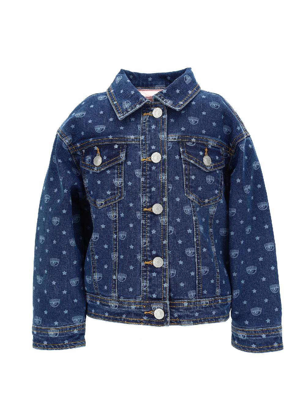 Monnalisa Giacchino over denim Logomania