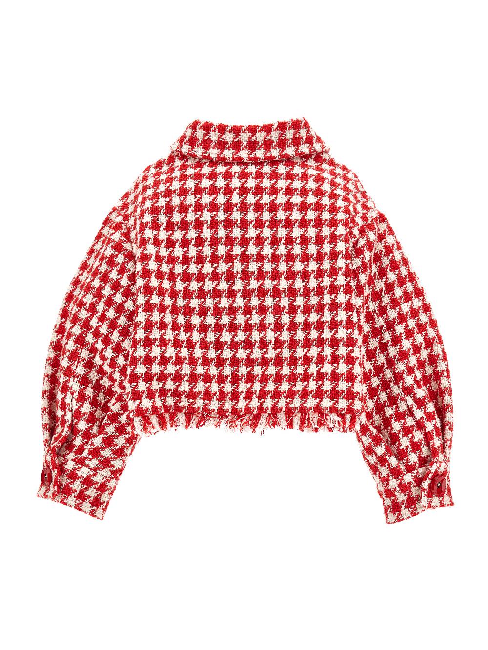 Monnalisa Giacchino Pied De Poule Sfrangiato