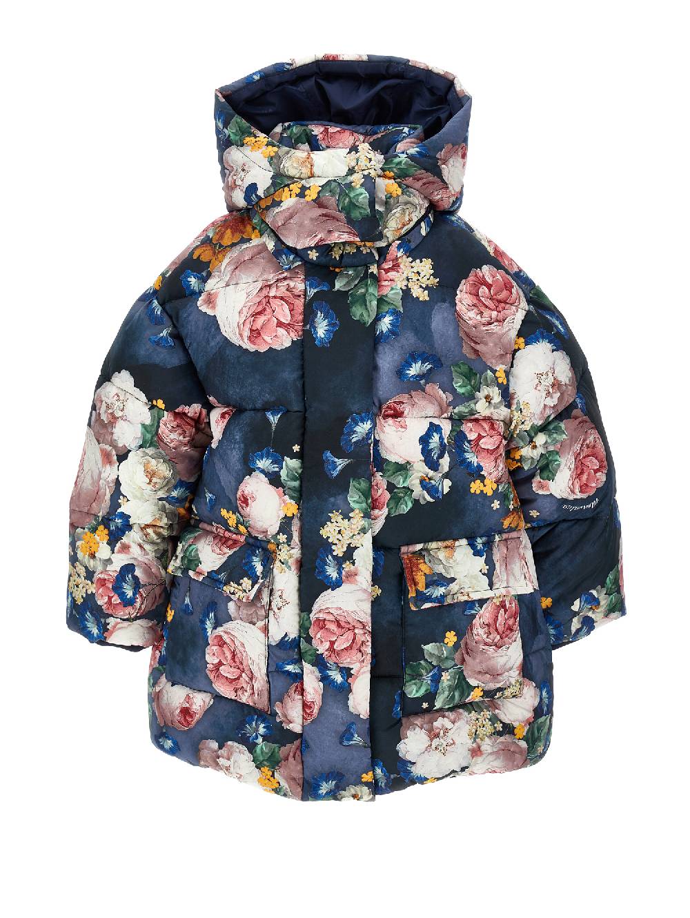 Monnalisa Giaccone imbottito rose barocche