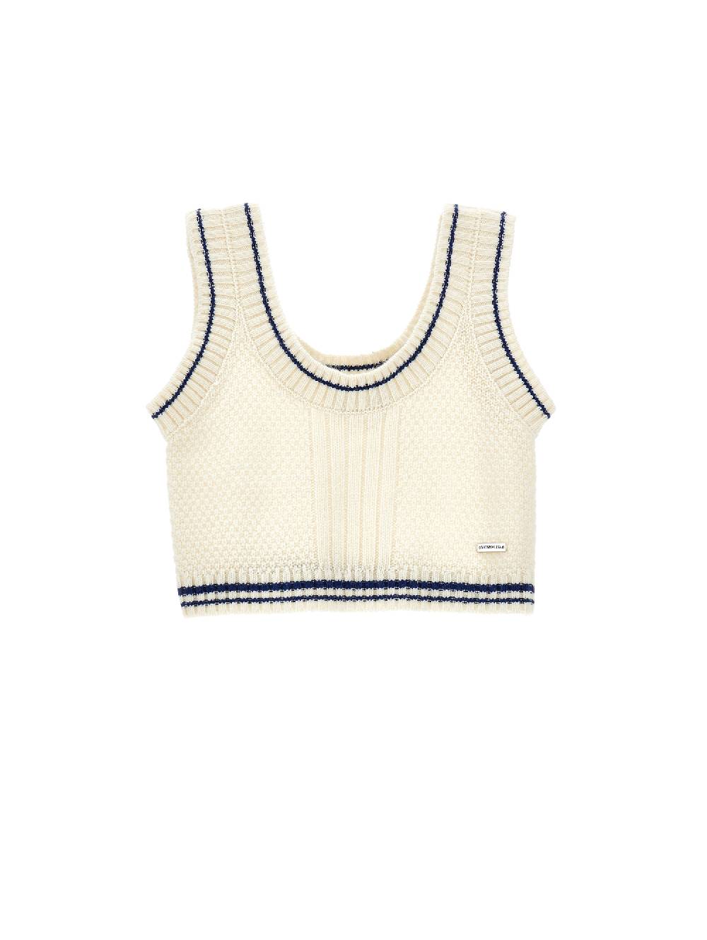 Monnalisa Gilet bicolor knitwear