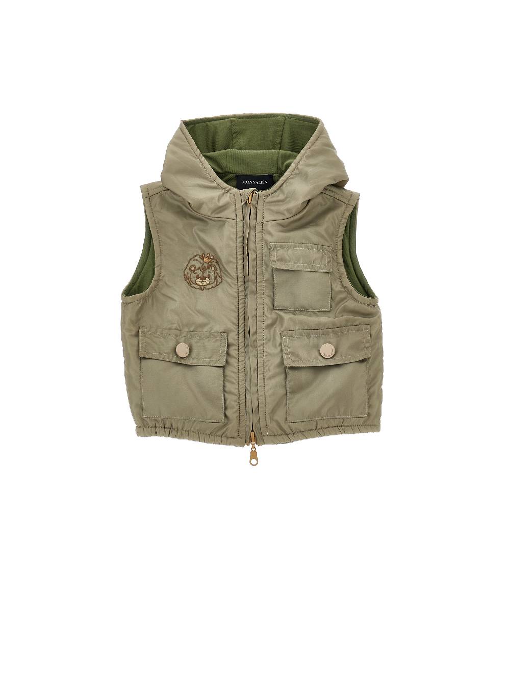 Monnalisa Gilet imbottito con leoncino