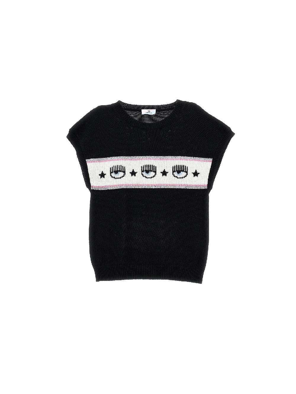 Monnalisa Gilet misto cachemire Maxilogomania