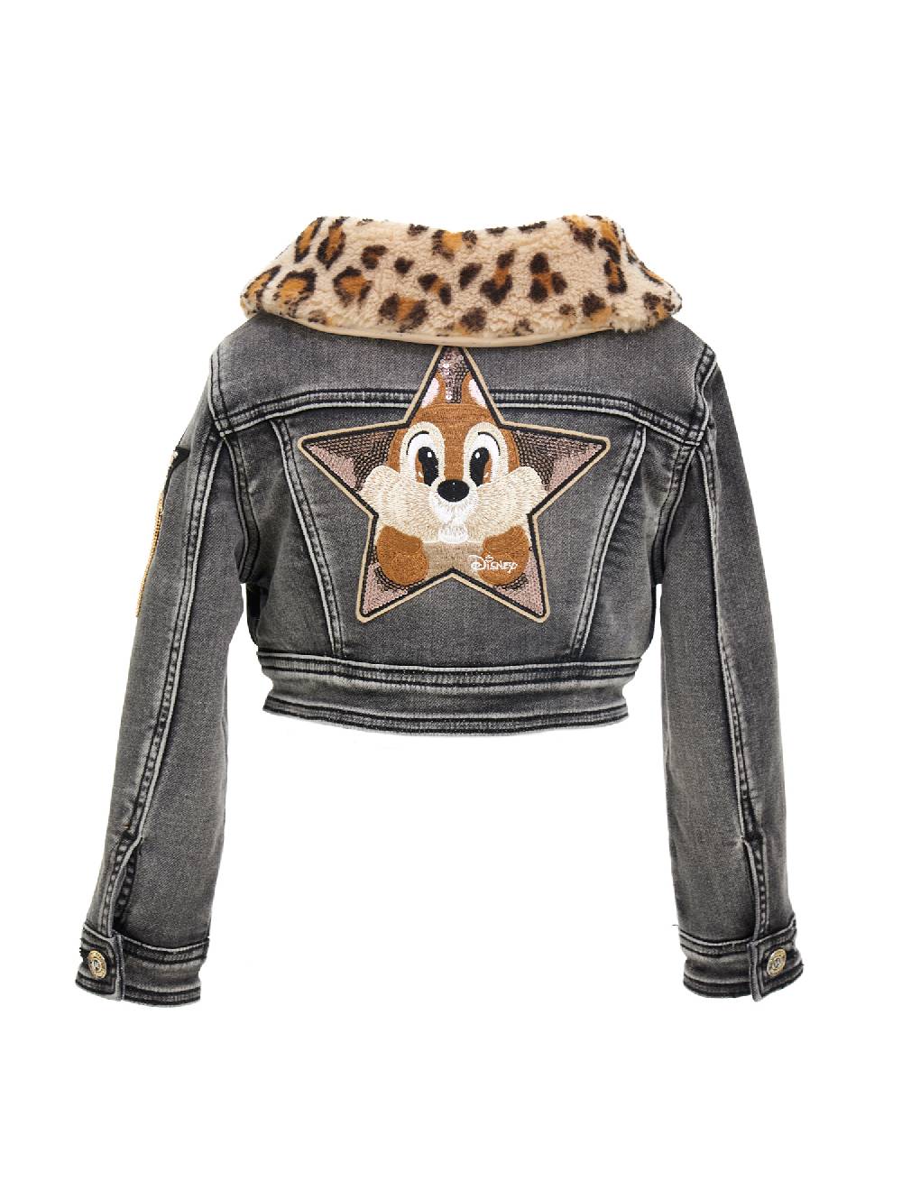 Monnalisa Giubbetto Jeans Cip E Ciop