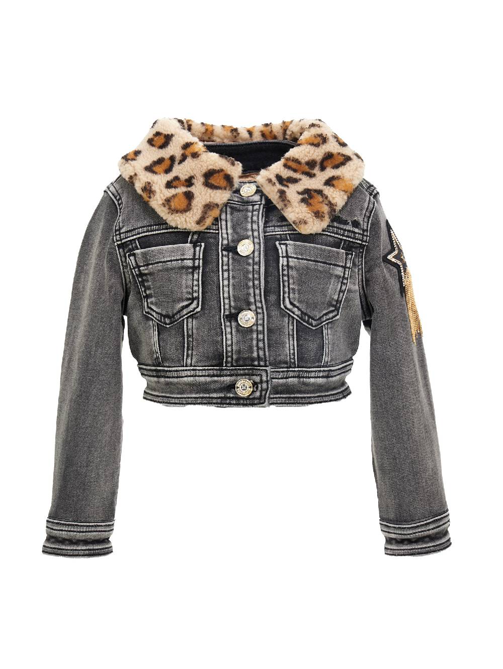 Monnalisa Giubbetto jeans Cip e Ciop