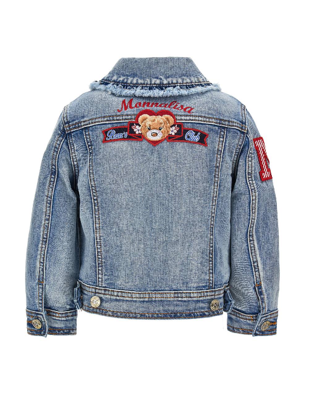 Monnalisa Giubbino Jeans Con Colletto