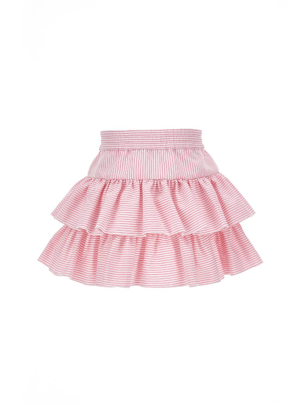 Monnalisa Gonna Con Volants Tessuto Bacchettina