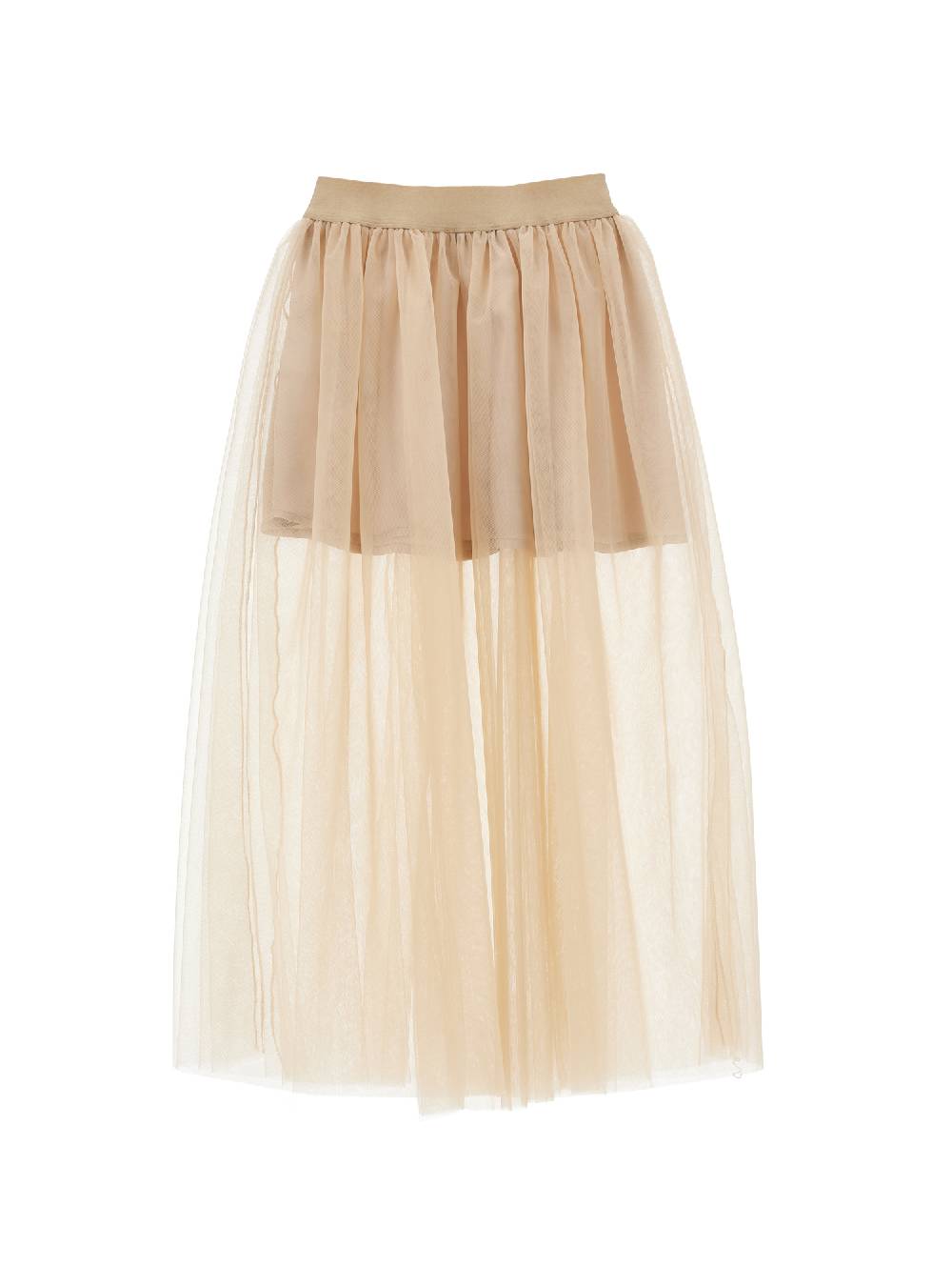 Monnalisa Gonna Longuette Tulle Manoseta