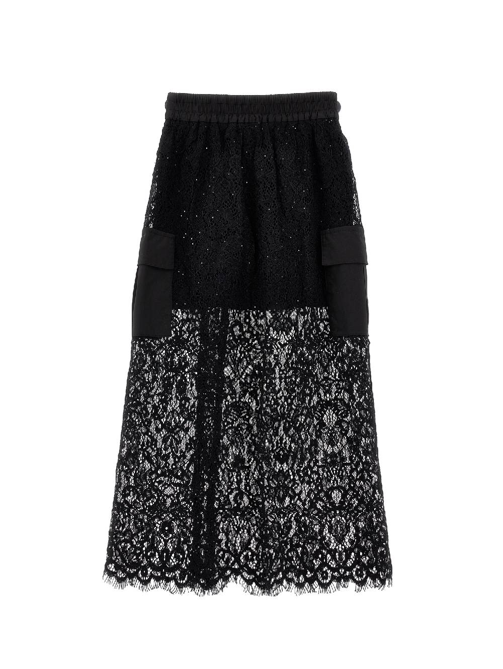 Monnalisa Gonna Lunga Pizzo