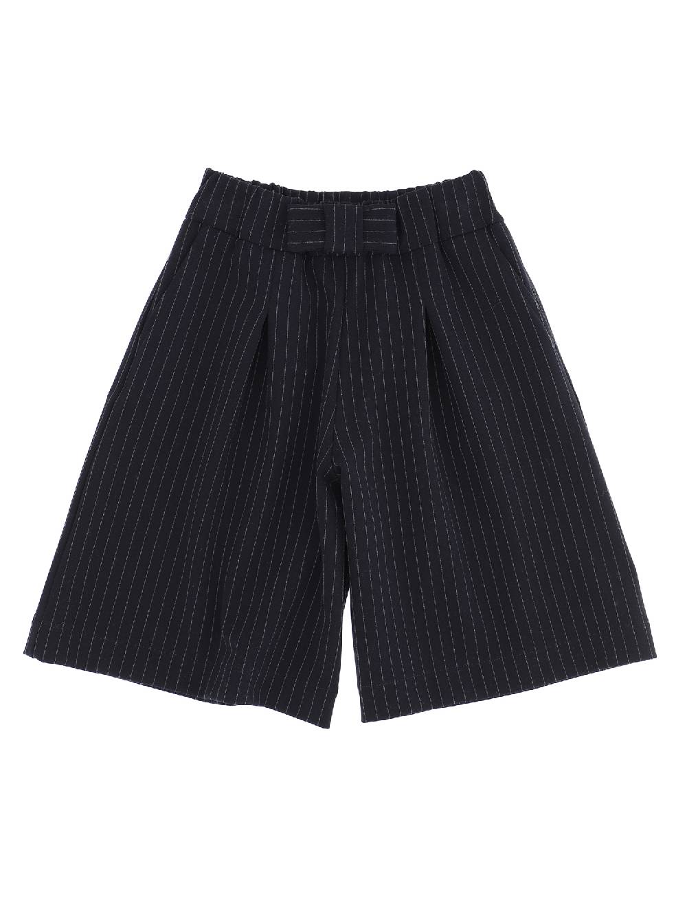 Monnalisa Gonna pantalone gessata con fiocco