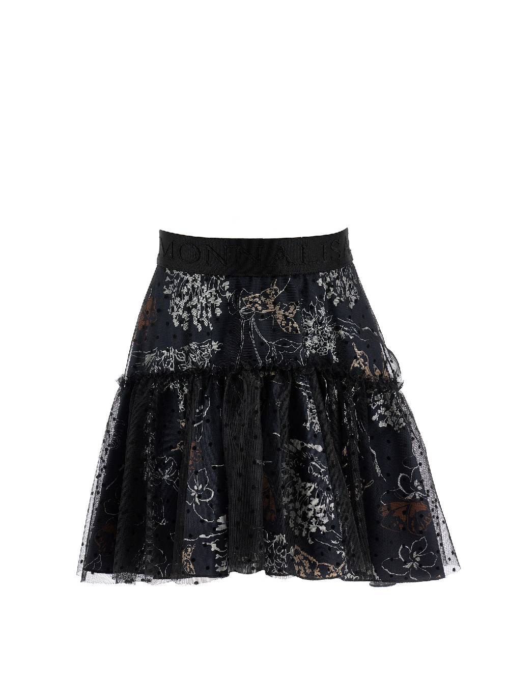 Monnalisa Gonna popeline doppiata in tulle