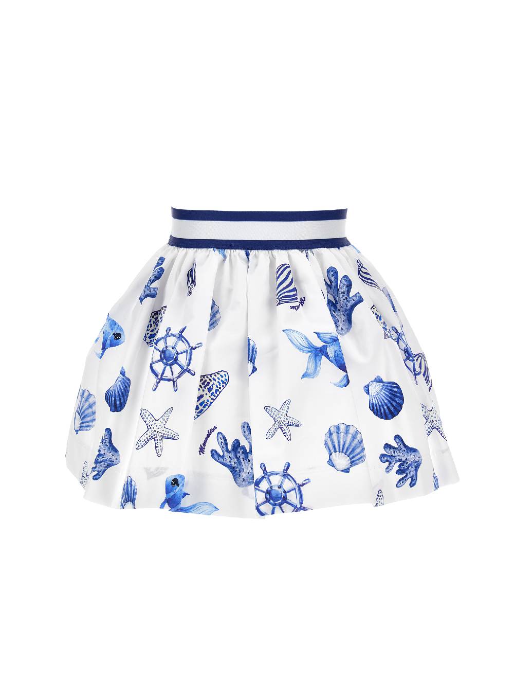 Monnalisa Gonna Rasatello Stampa Marine