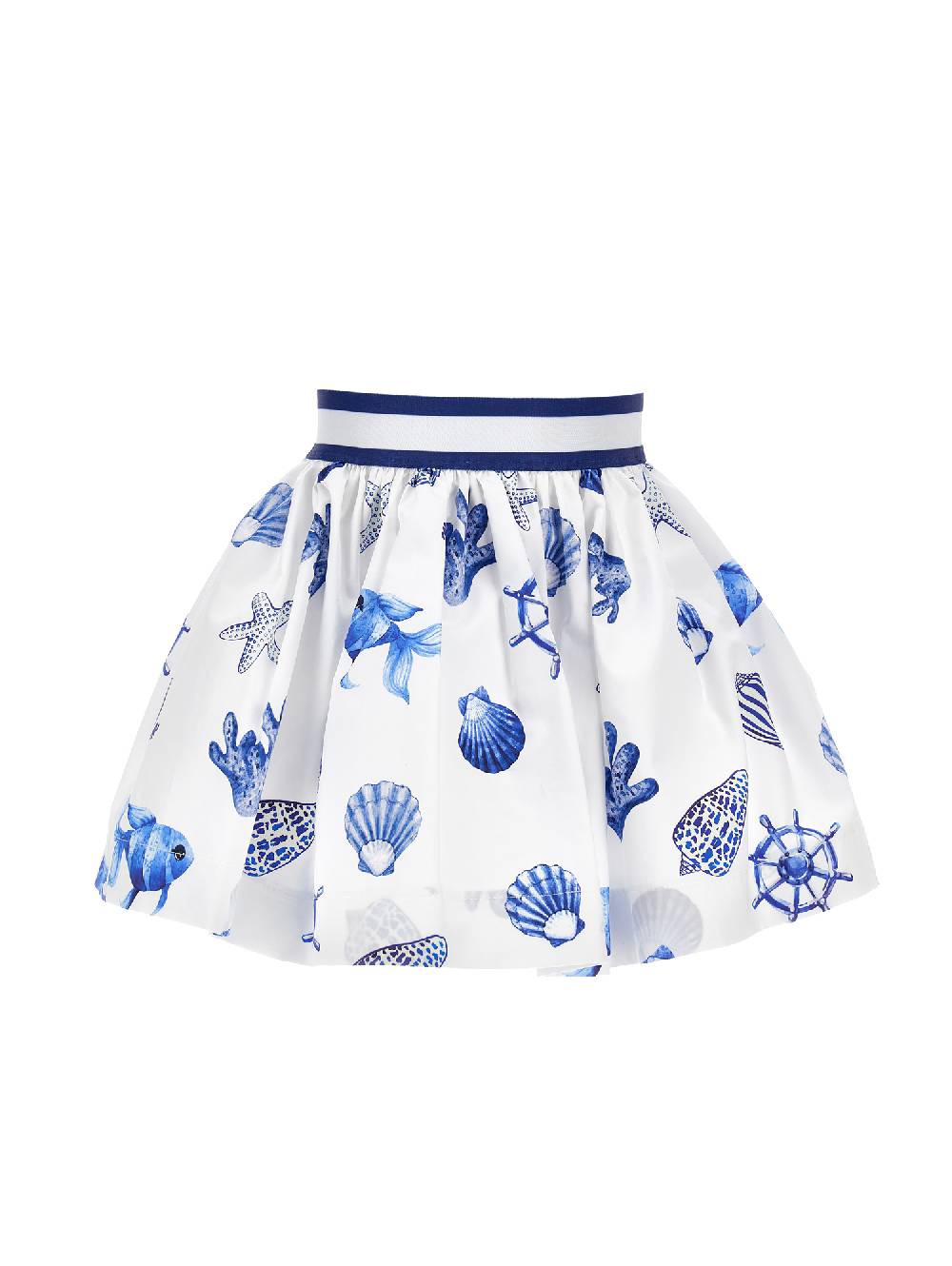 Monnalisa Gonna rasatello stampa marine