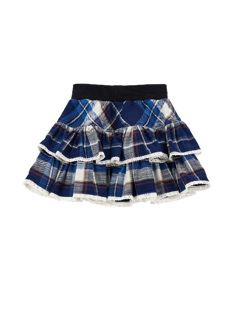 Monnalisa Gonna Tartan Con Balze