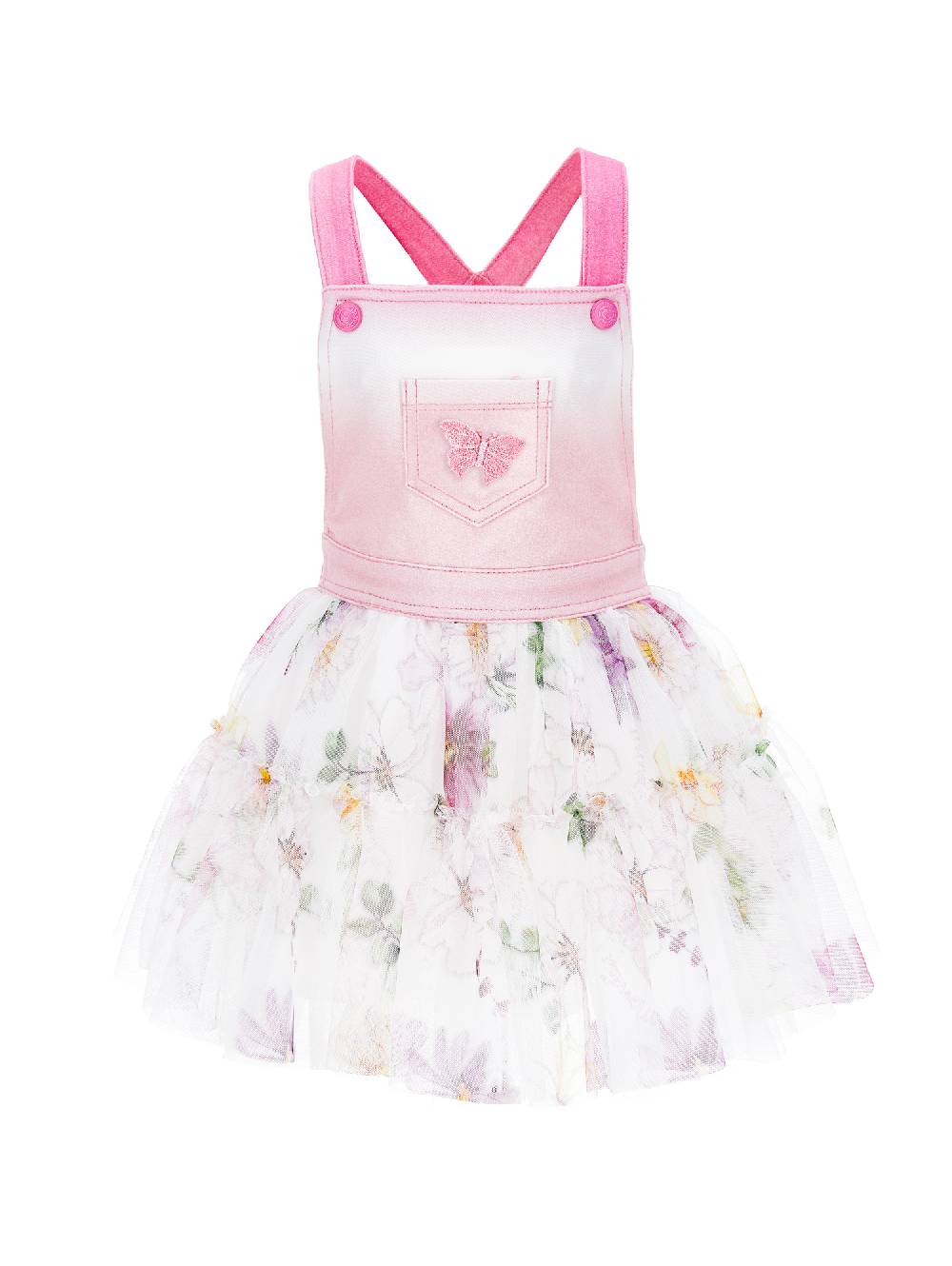 Monnalisa Gonna tulle a salopette