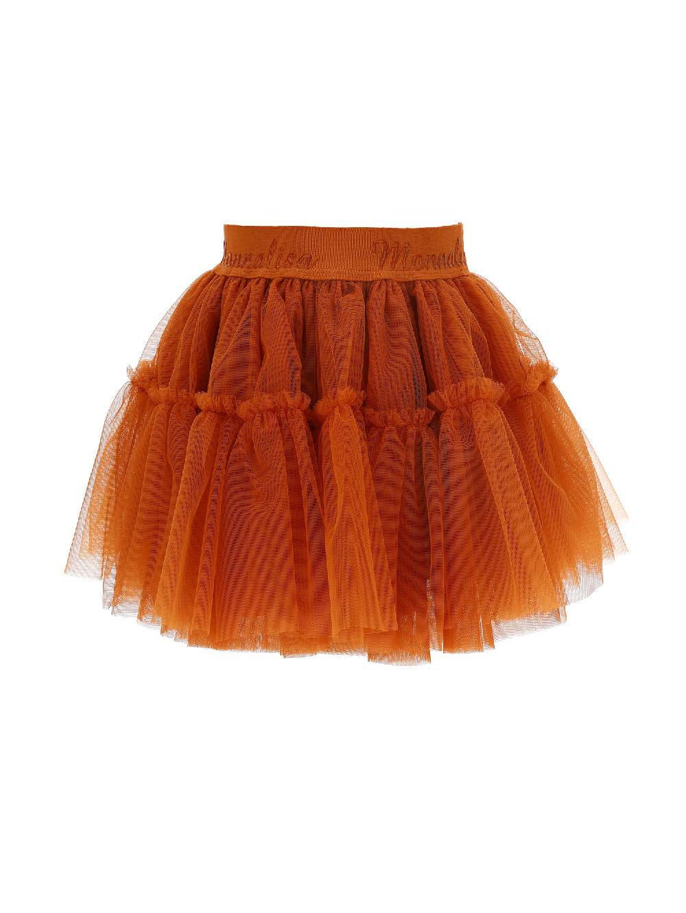 Monnalisa Gonna tulle con elastico logato