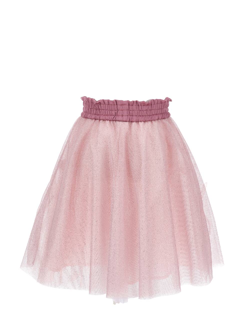 Monnalisa Gonna Tulle Glitter Con Fiocchi