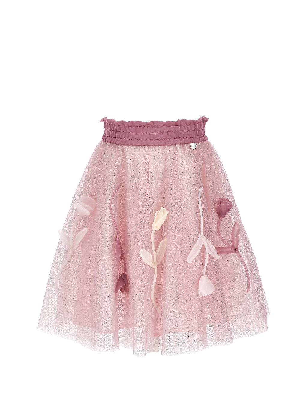 Monnalisa Gonna tulle glitter con fiocchi