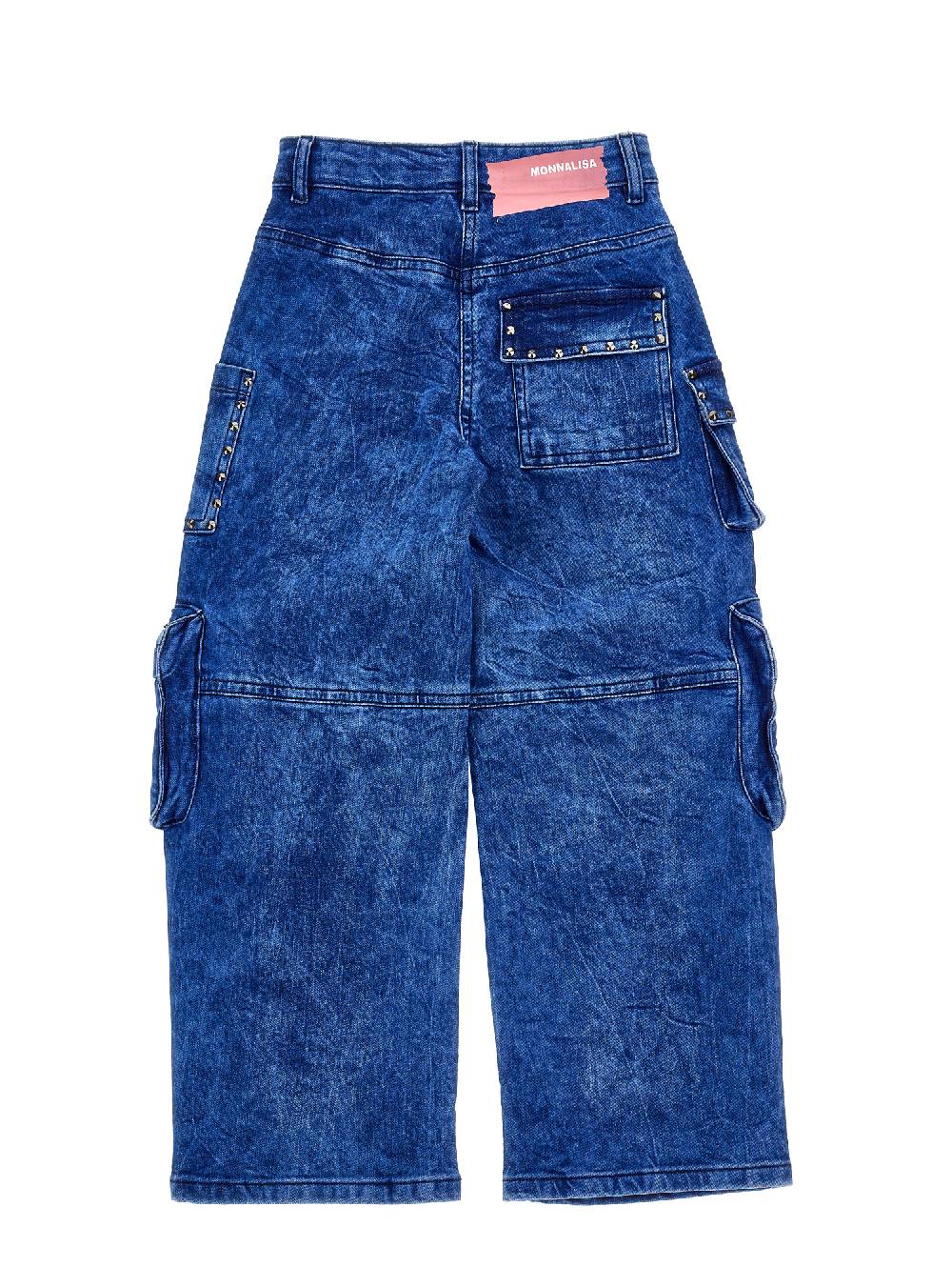 Monnalisa Jeans Cargo Indigo