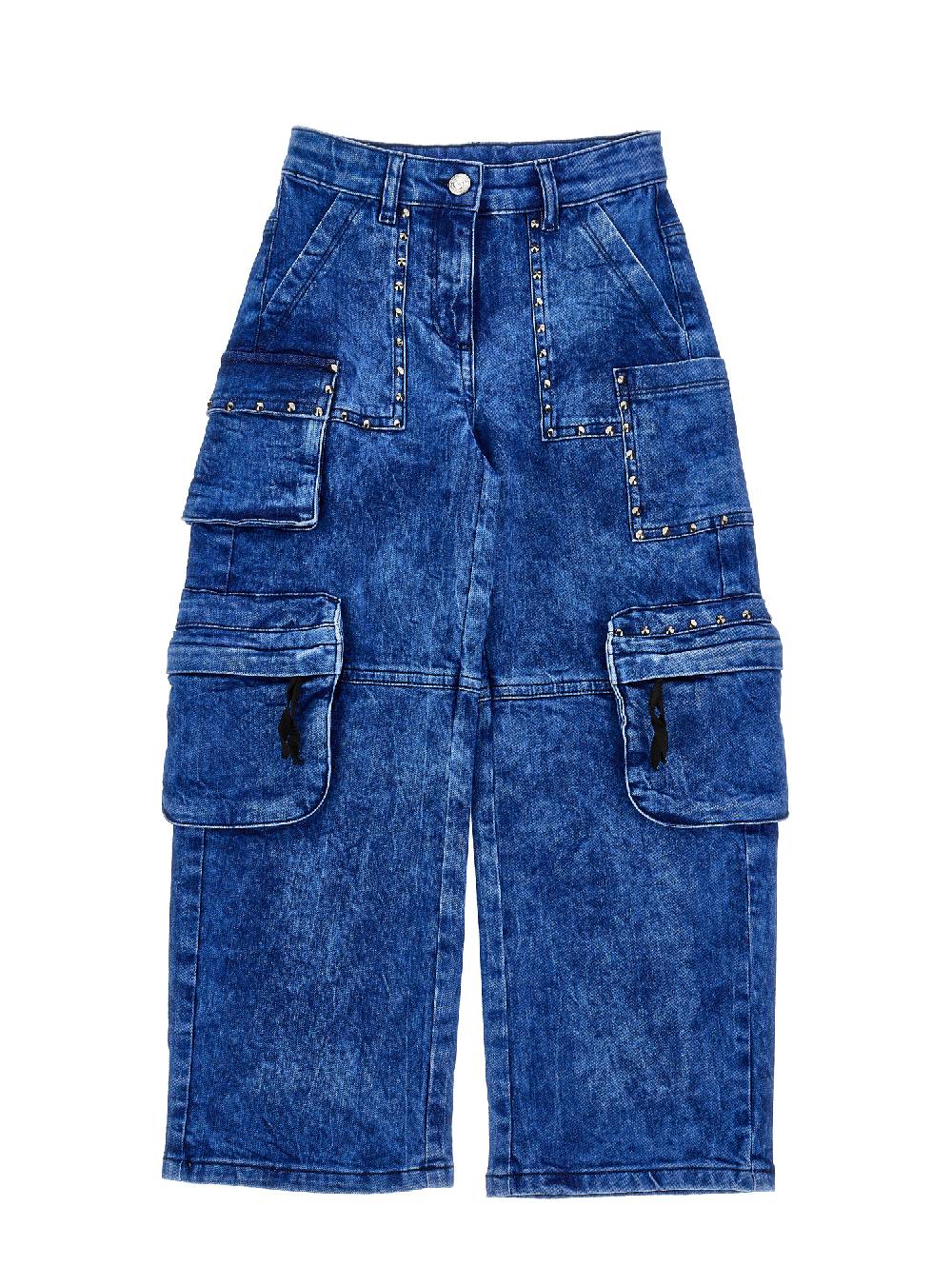 Monnalisa Jeans cargo indigo