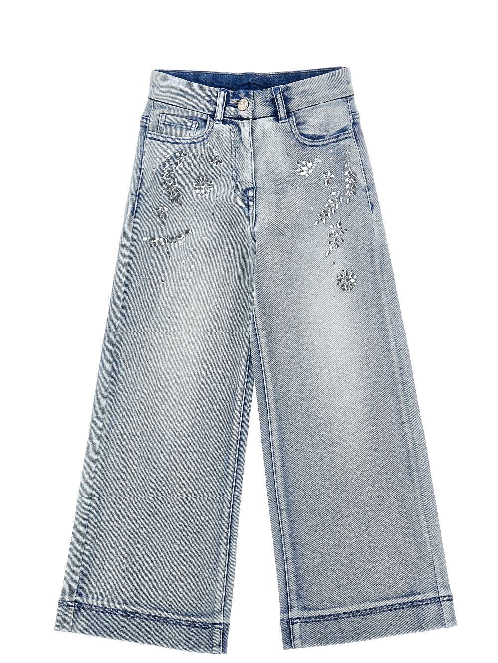 Monnalisa Jeans cinquetasche gioiello