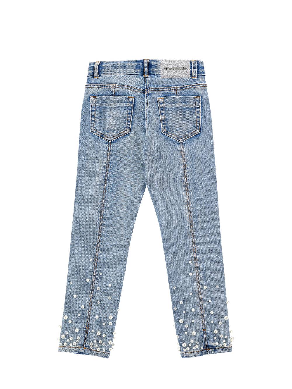 Monnalisa Jeans Con Perle Degradè