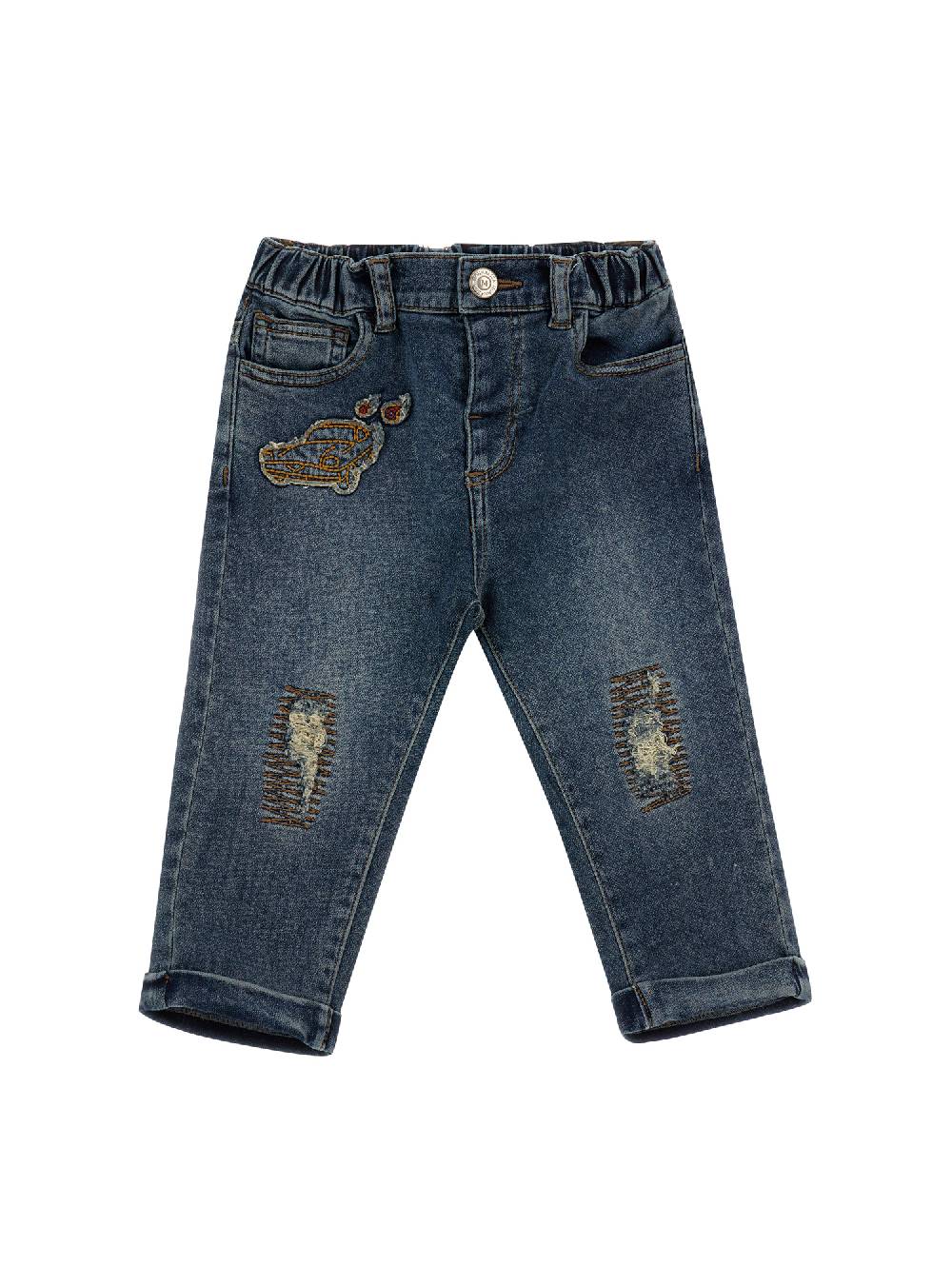 Monnalisa Jeans con risvolto