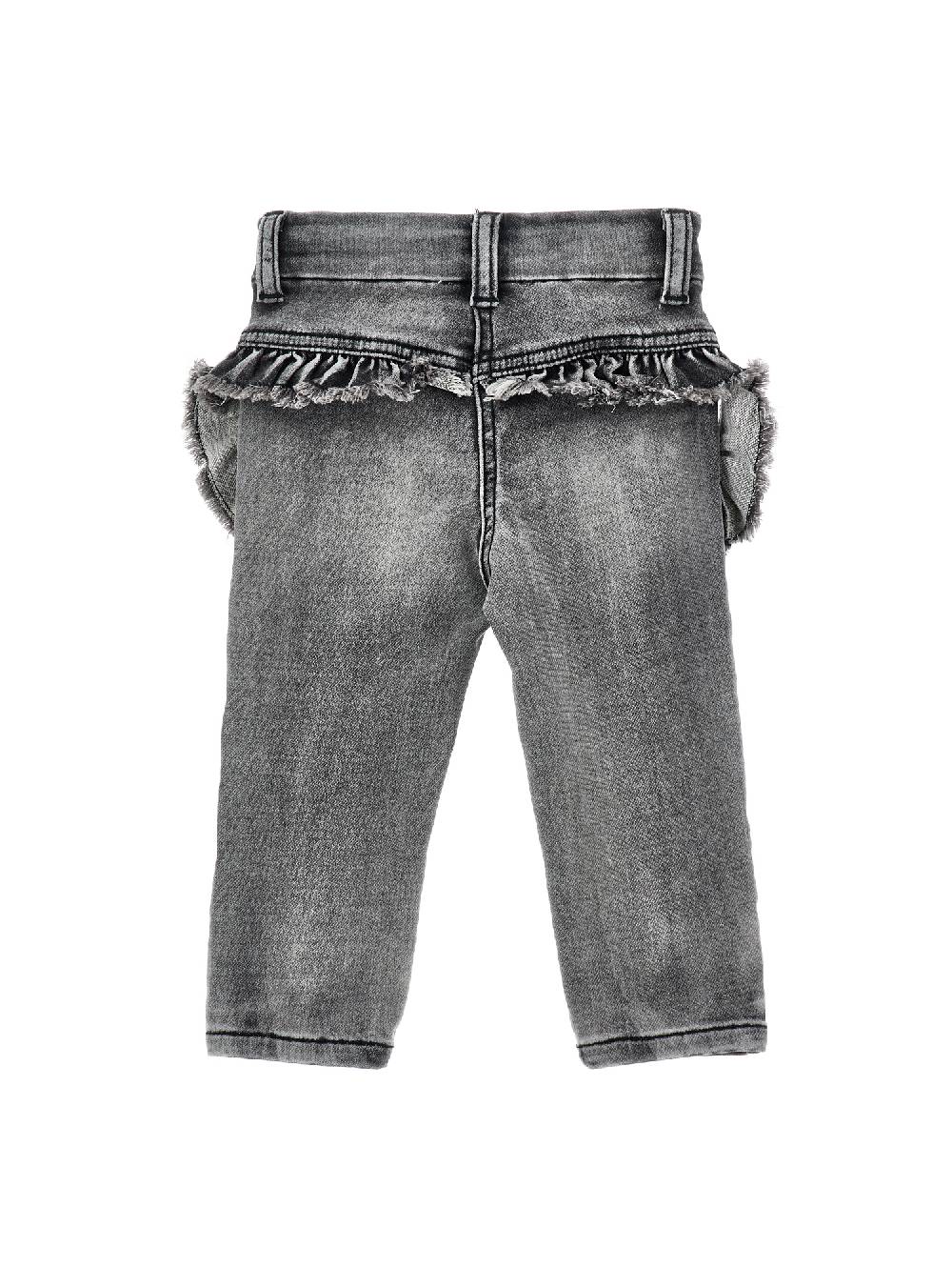 Monnalisa Jeans Denim Cargo Con Galette