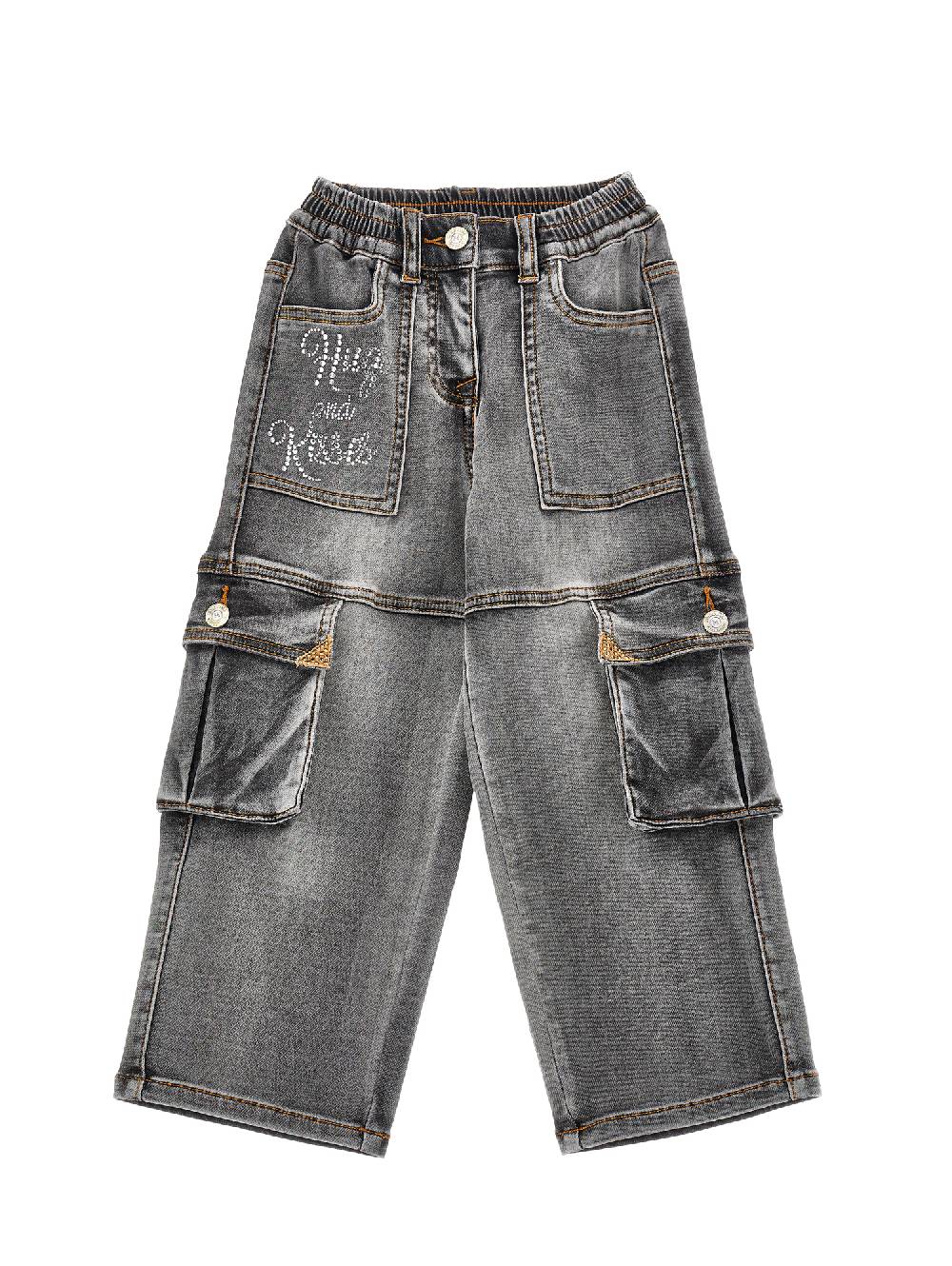 Monnalisa Jeans denim cargo