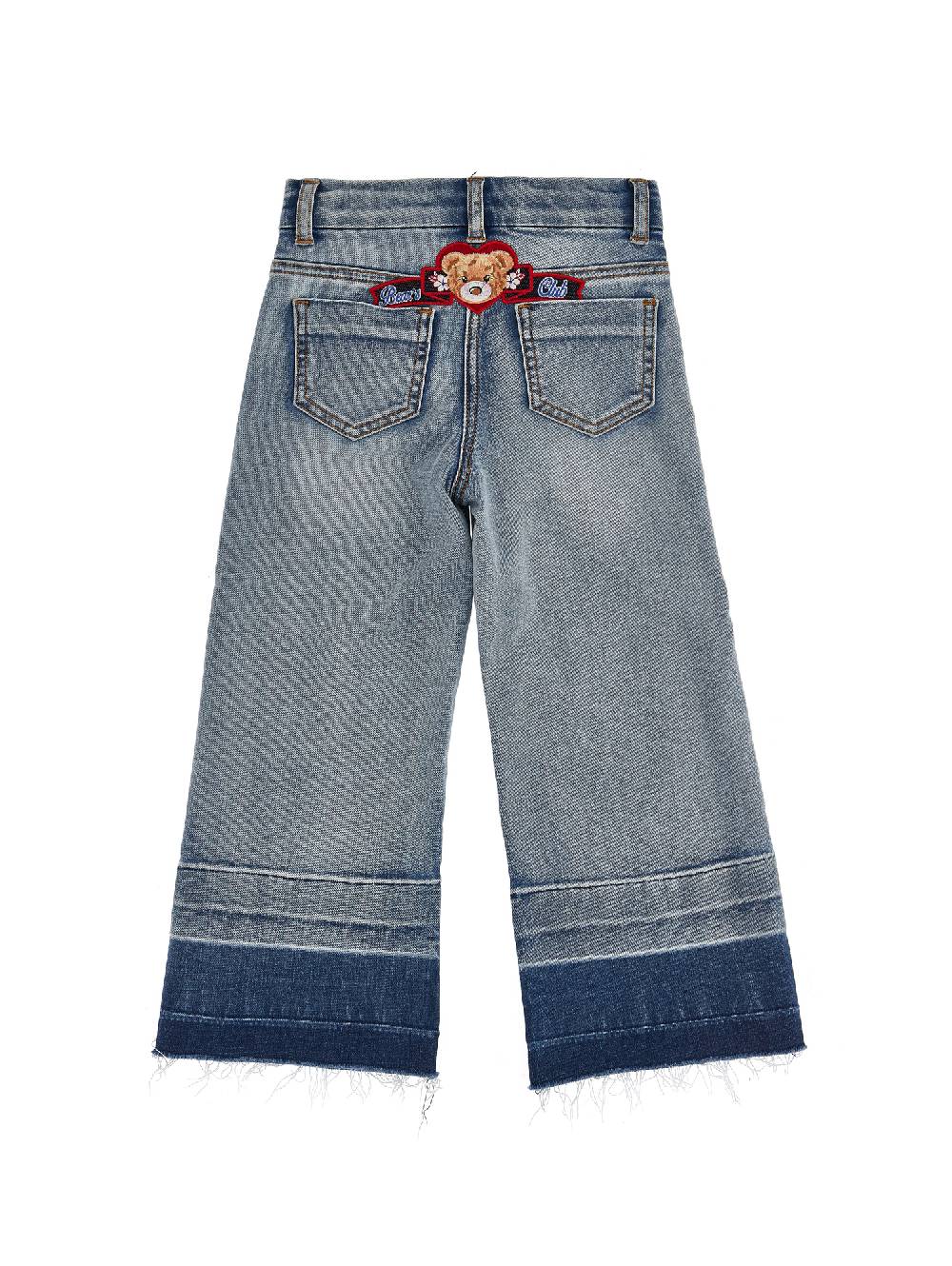 Monnalisa Jeans Denim Con Patch