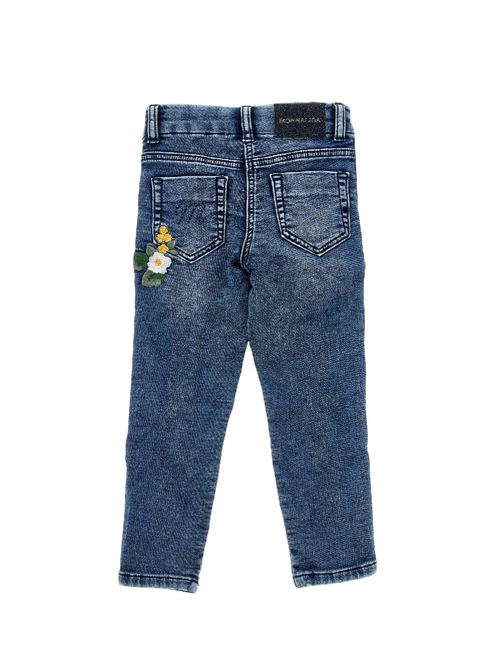 Monnalisa Jeans Denim Ricamati