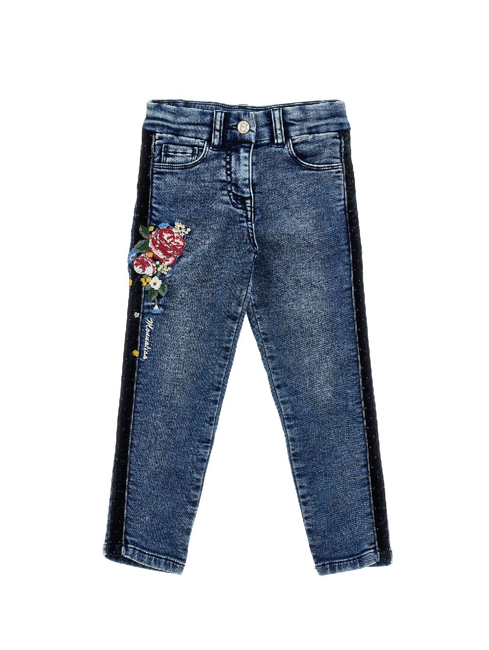 Monnalisa Jeans denim ricamati
