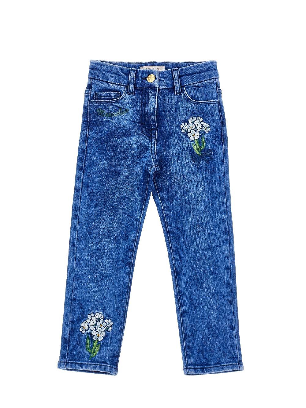 Monnalisa Jeans denim ricamati