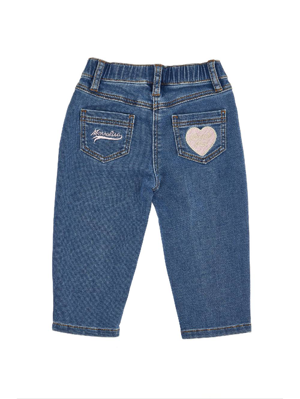 Monnalisa Jeans Felpa Teddy E Logo
