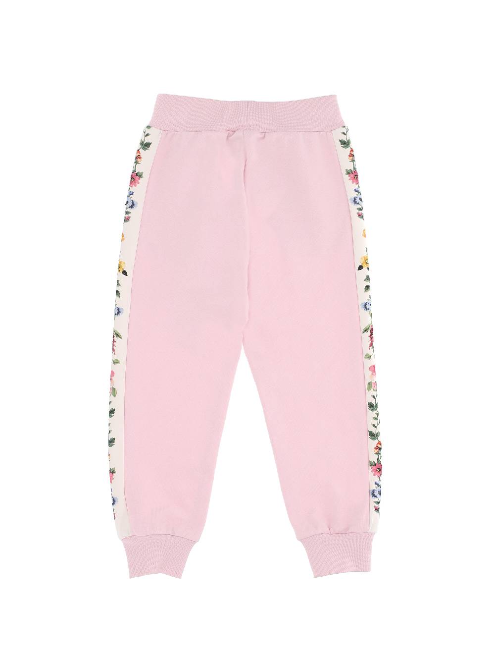 Monnalisa Jogger Felpa Con Bande Floreali