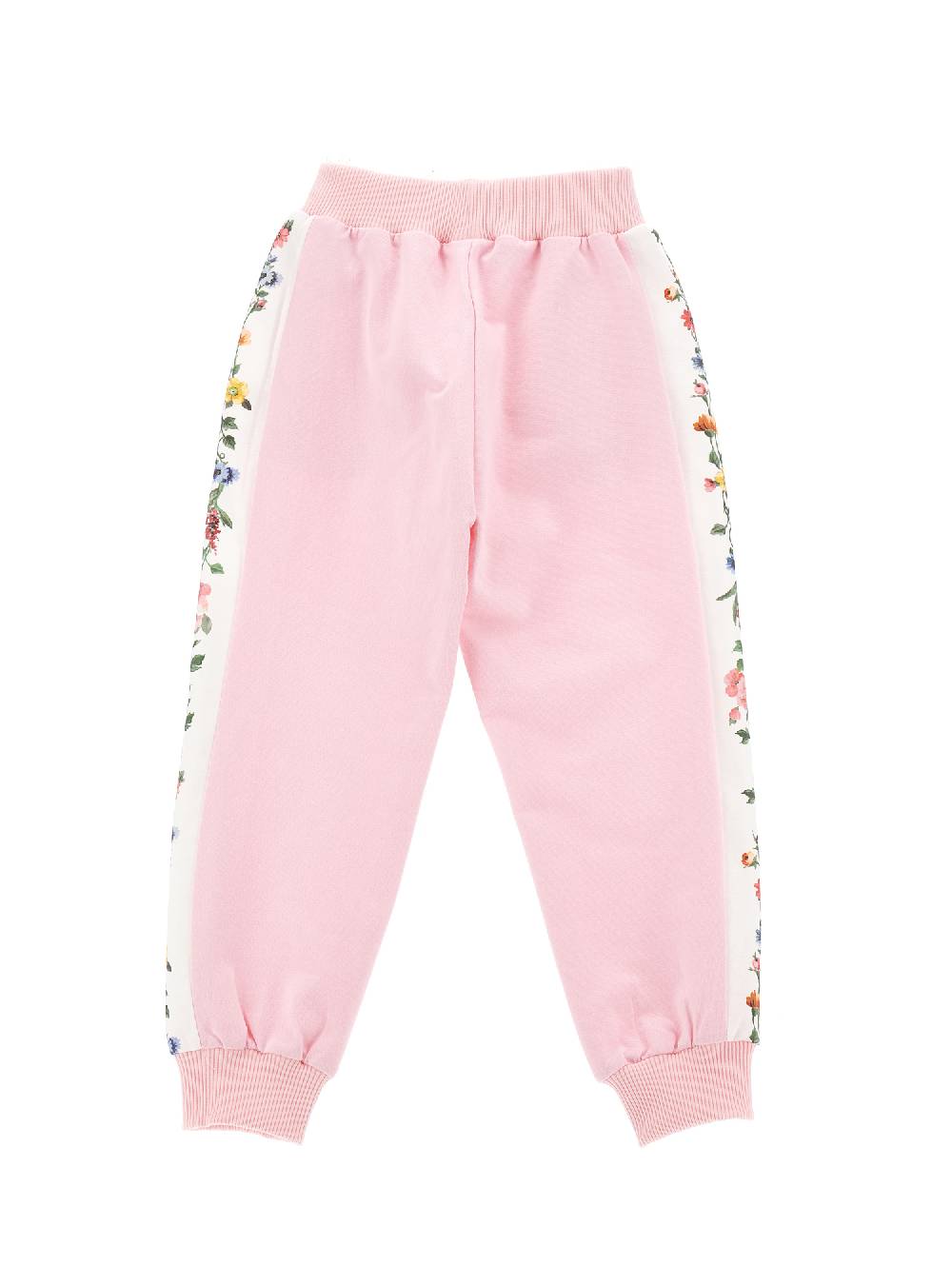 Monnalisa Jogger Felpa Con Bande Floreali
