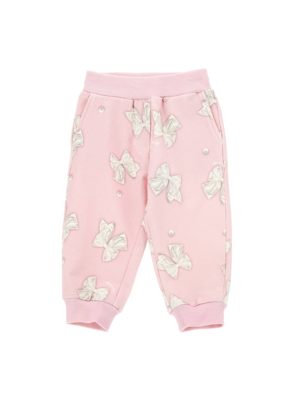 Monnalisa Jogger felpa stampa fiocchi