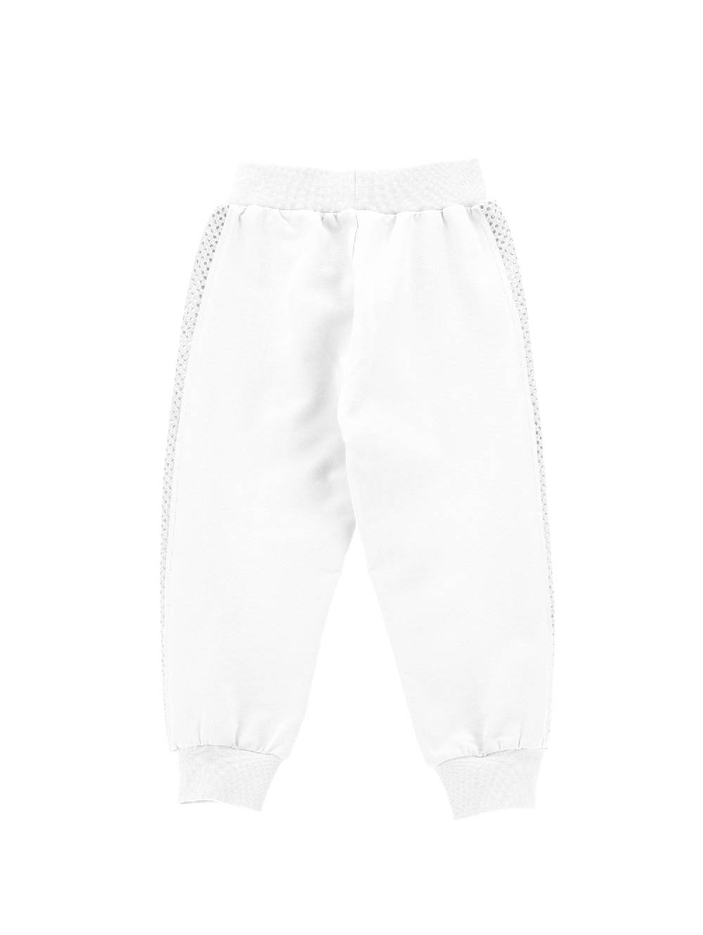 Monnalisa Jogger Ricamato Con Strass