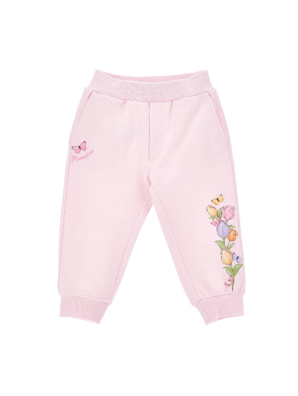 Monnalisa Jogger stretch stampa tulipani