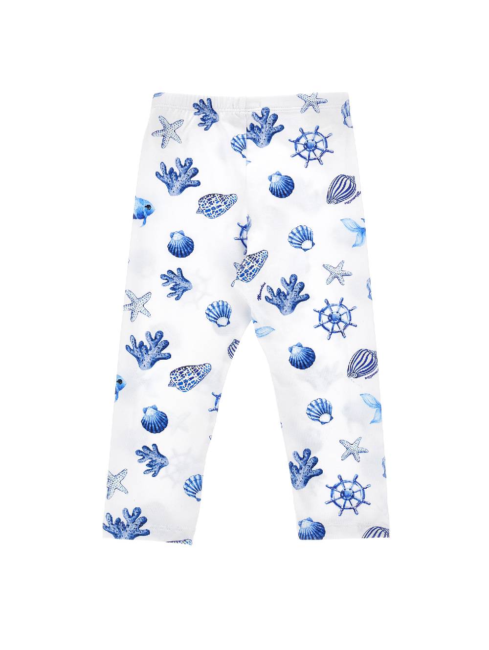 Monnalisa Leggings Jersey Stampa Marine