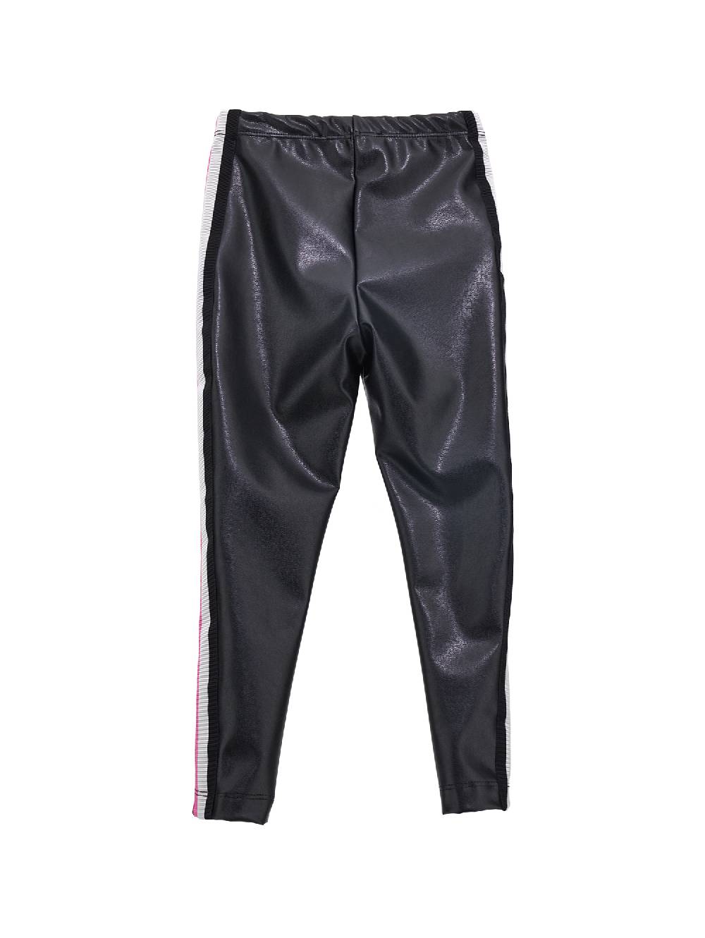 Monnalisa Leggings Tessuto Spalmato Con Bande