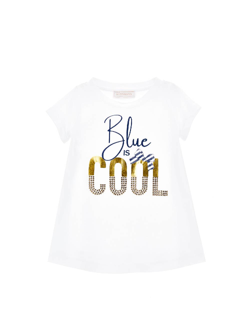 Monnalisa Maxi t-shirt BLUE IS COOL