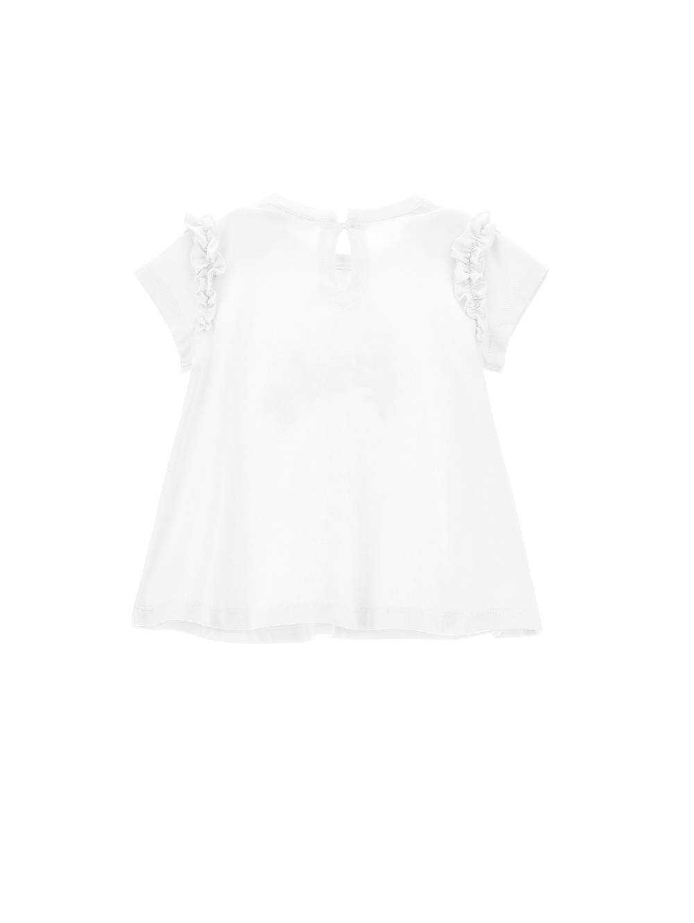 Monnalisa Maxi T-shirt Con Rouches