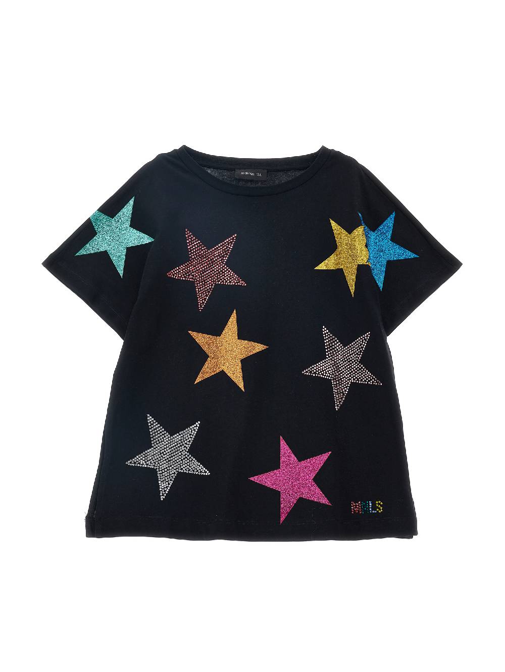 Monnalisa Maxi t-shirt con stelle
