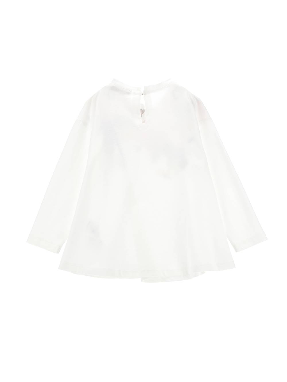 Monnalisa Maxi T-shirt Cotone Degradé Floreale