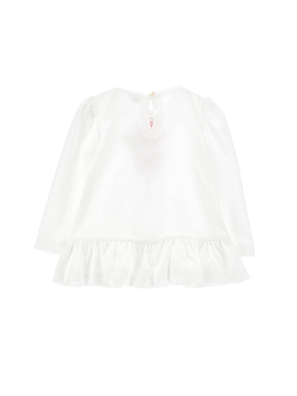 Monnalisa Maxi T Shirt Jersey Stampa Rosa